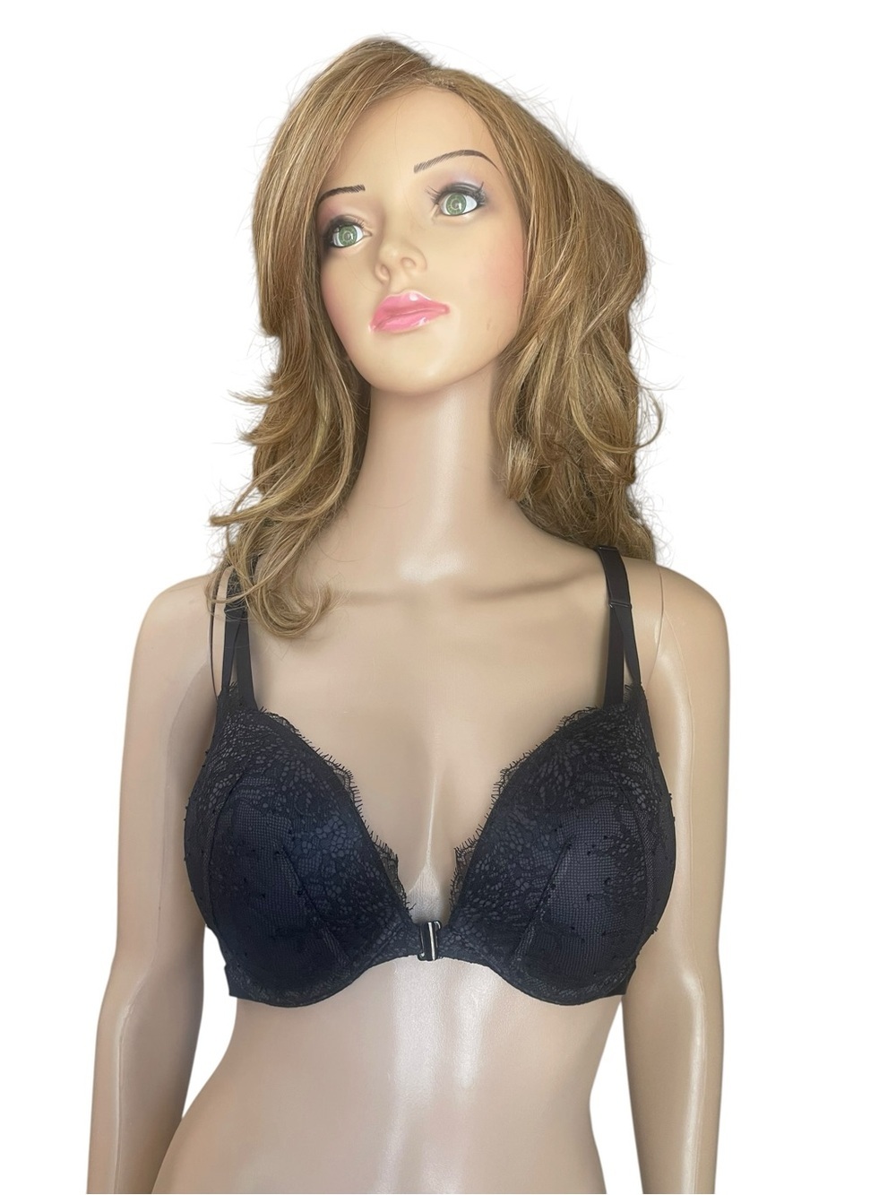 Victorias Secret laced Front closed racer back Push up Bra size 36D